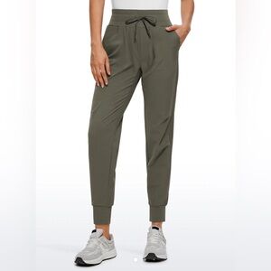 BNWT CRZYoga Ripstock Jogger Pants in Olive Green Size 12